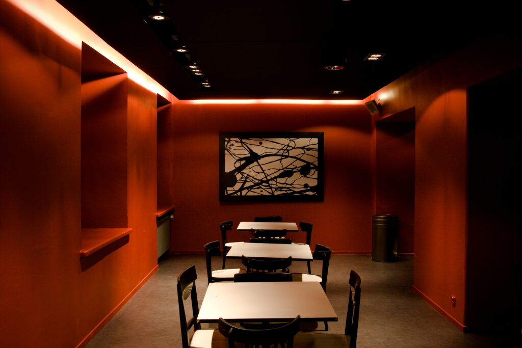 Lounge ruum musta kunstiga