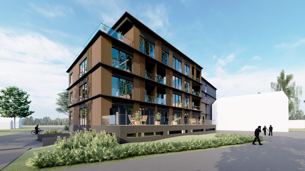 Kaasaegne elamuhoone klaasrõdudega